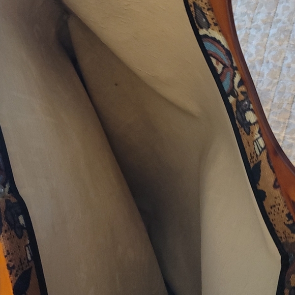 Vintage Boho Purse with Tortoise Handles - Picture 10 of 13